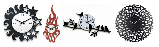 Часы настенные из дерева с бабочками в Волгограде