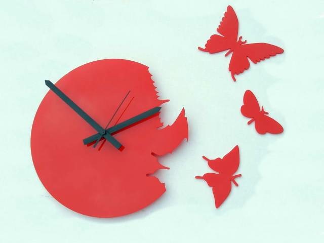Часы-бабочки | Витражи своими руками